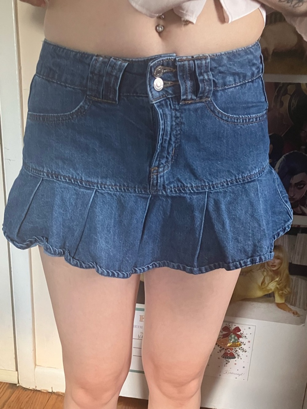Aeropostale Blue Denim Mini Skirt